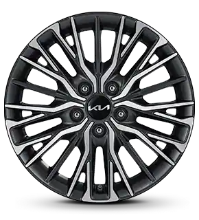 عجلات المنيوم  بلون معدني رمادي غامق مقاس 225/45R17