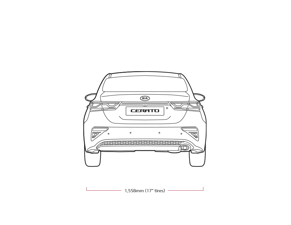 Kia Cerato Dimensions