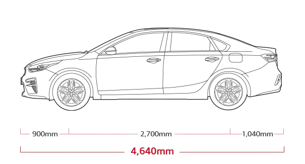 Kia Cerato Dimensions