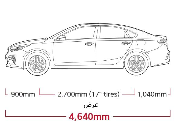 Kia Cerato Dimensions