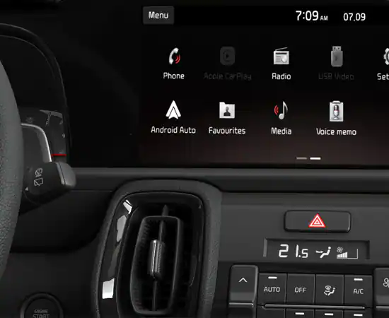 10.25-inch colored display